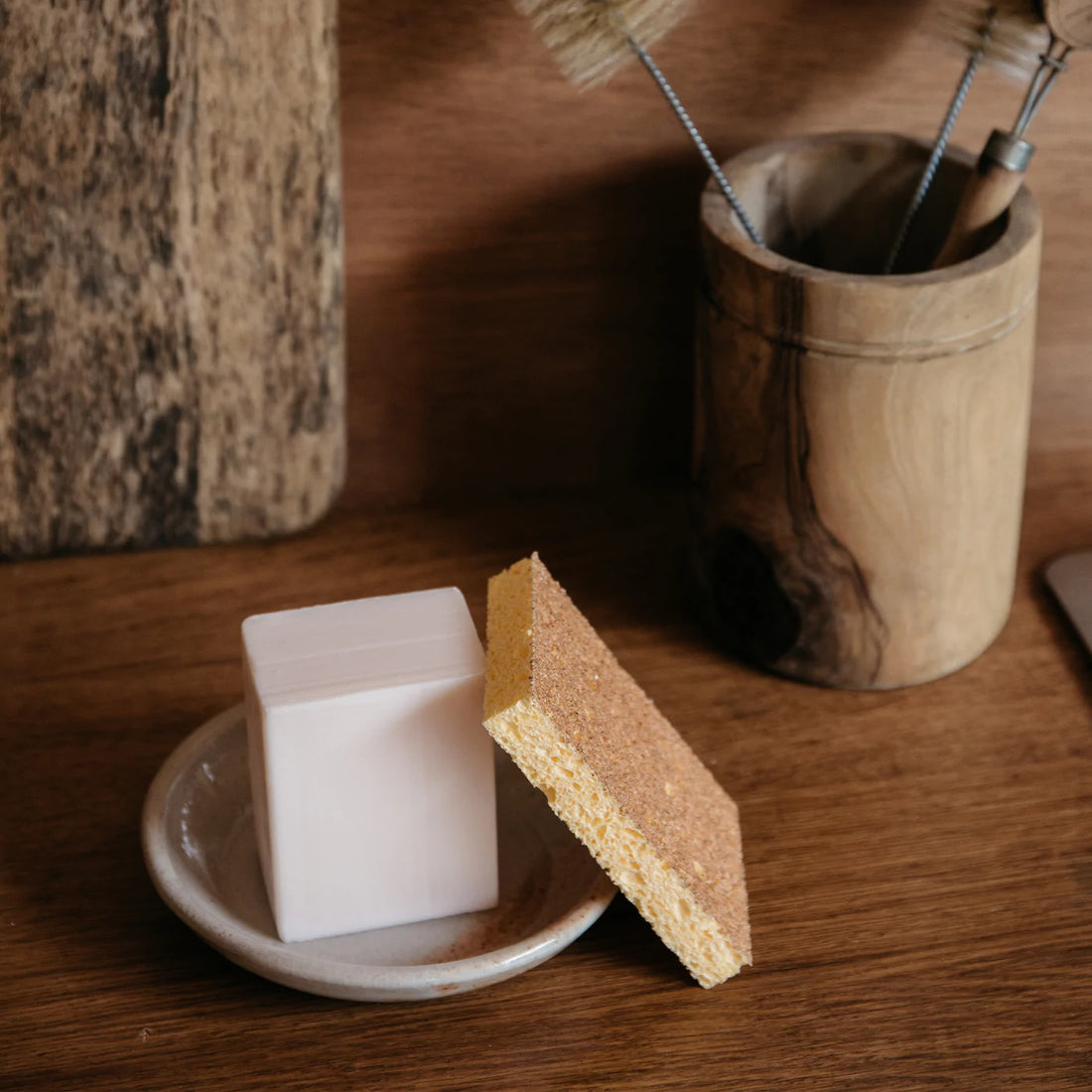 Lot 2 Eponges Vaisselle Naturelles Biodégradables