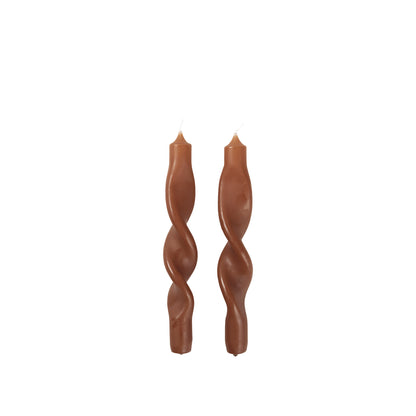 Bougies Torsadées Twist -Terracotta