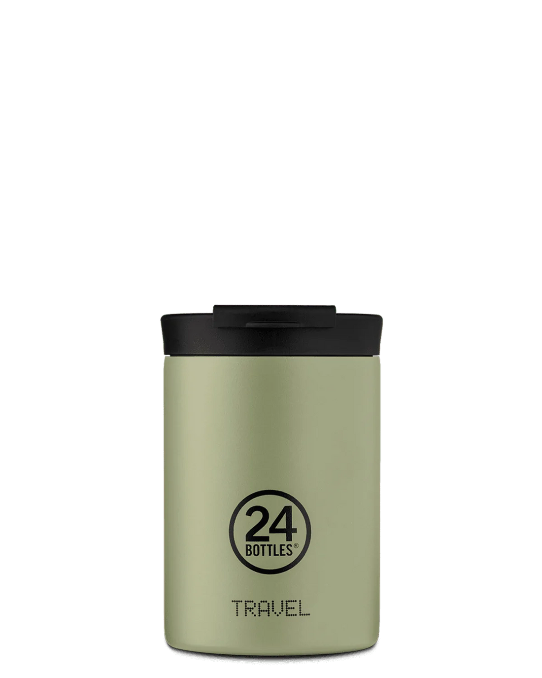 Mug Isotherme sage de la marque italienne 24 Bottles en acier inoxydable - 350ml