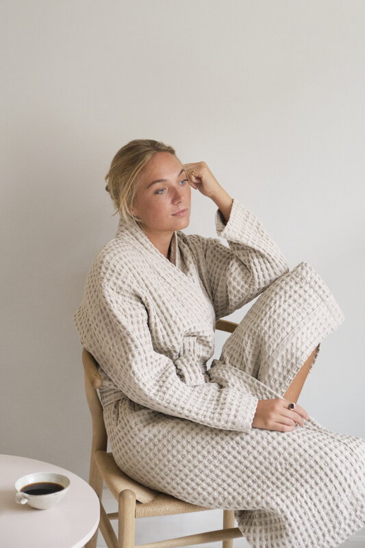 Peignoir Coton Nid d&