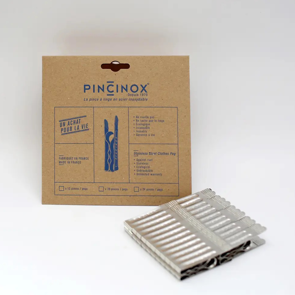 Pack 12 Pinces à Linge en Inox
