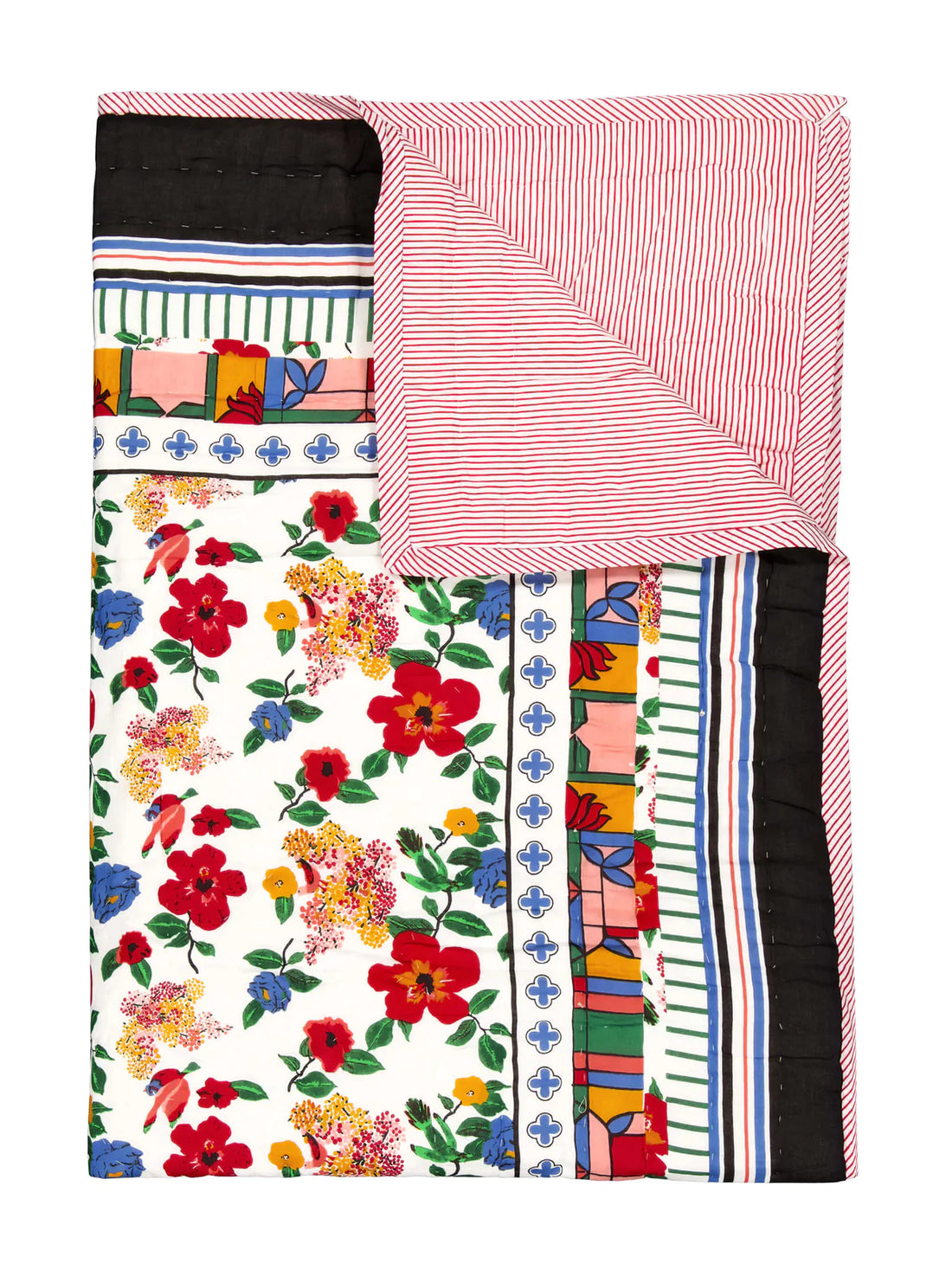 Plaid Hibiscus Sarong 110 x 200