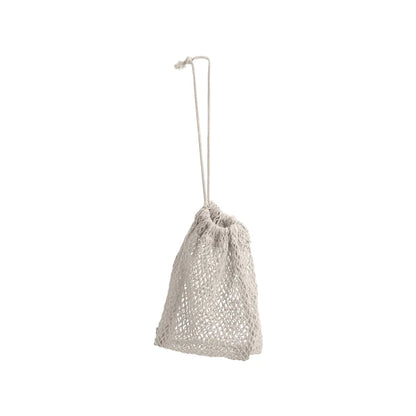 Sac en Filet Coton Gris - L